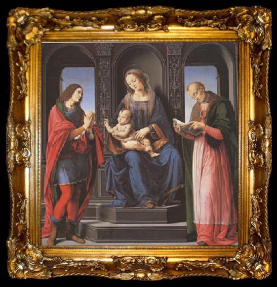 framed  LORENZO DI CREDI The Virgin and child with st Julian and st Nicholas of Myra (mk05), ta009-2